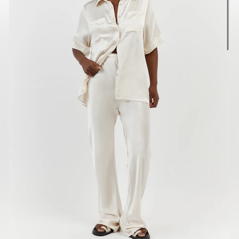 DISSH SIMONE PEARL SATIN BIAS CUT PANT - 12 NWT